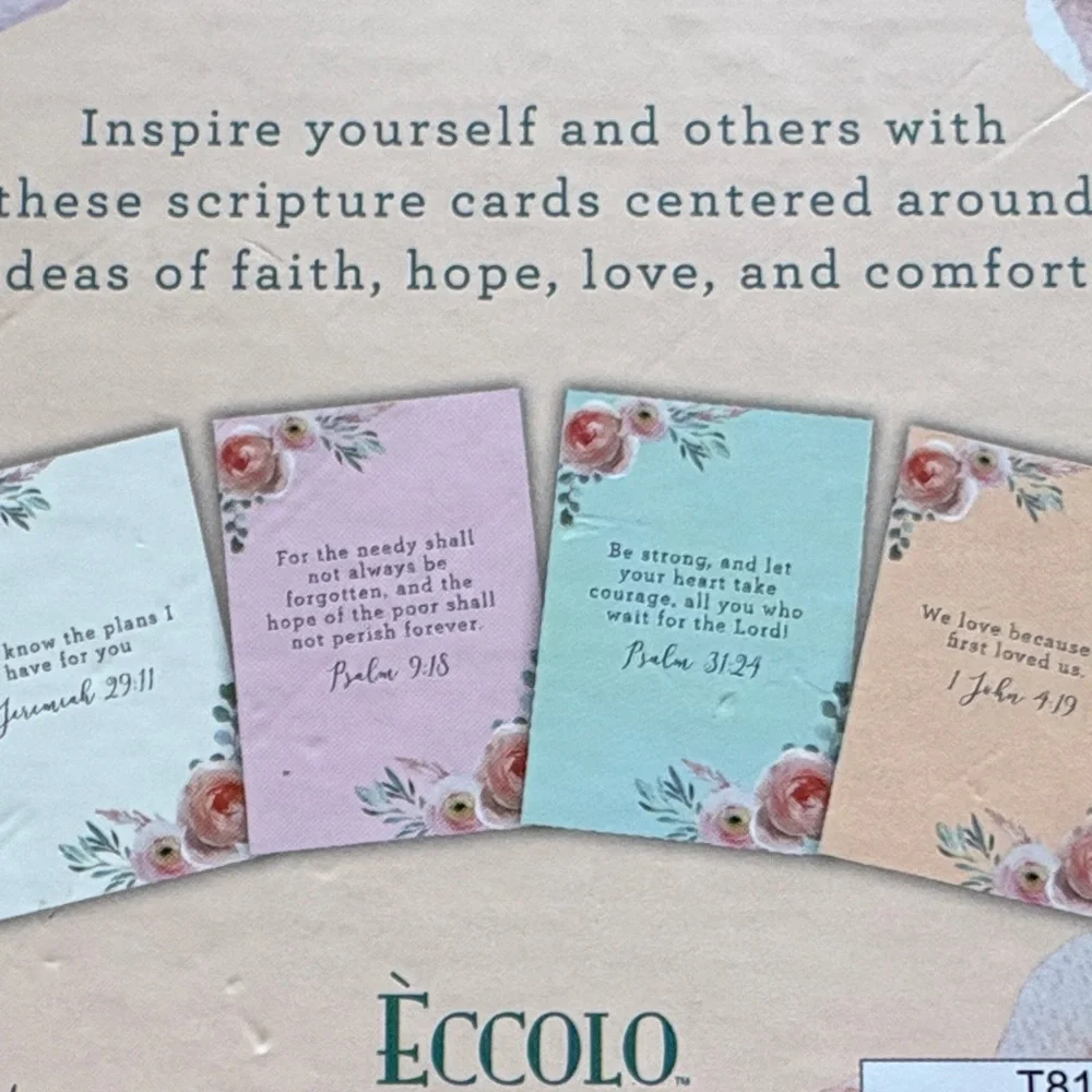 Eccolo A Box of Verse Scripture Cards - Pink and Gold